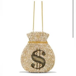 Miss Lola Gold Embellished Bag